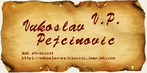 Vukoslav Pejčinović vizit kartica
